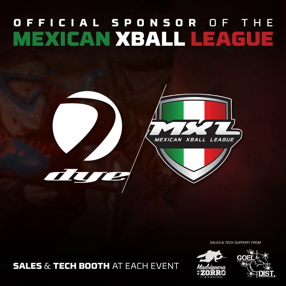 DYE OFFICIAL SPONSOR OF MXL DYE Paintball