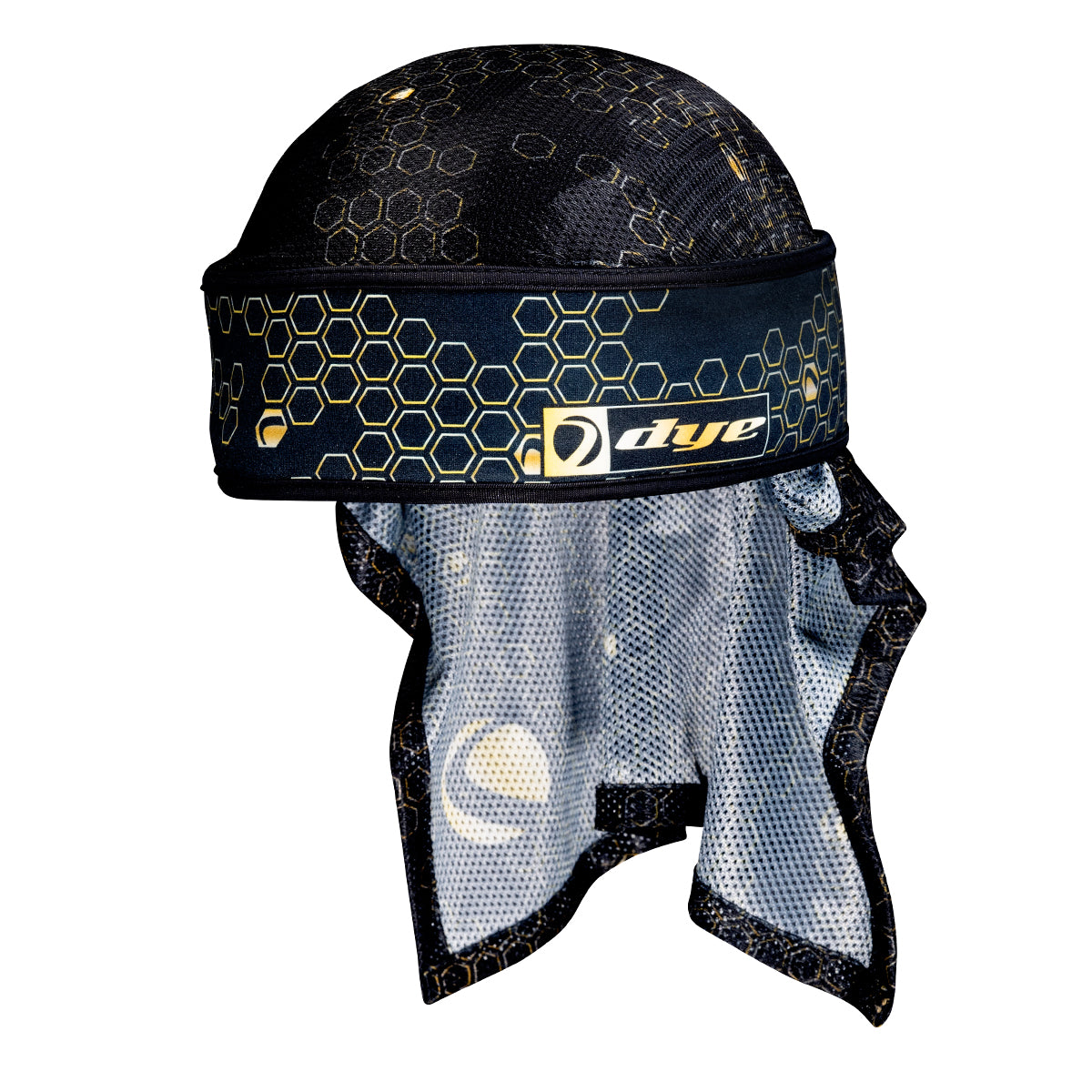 Tour De Tête Dye Paintball Performance Headwrap - Motif Logoflauge Noir/gris