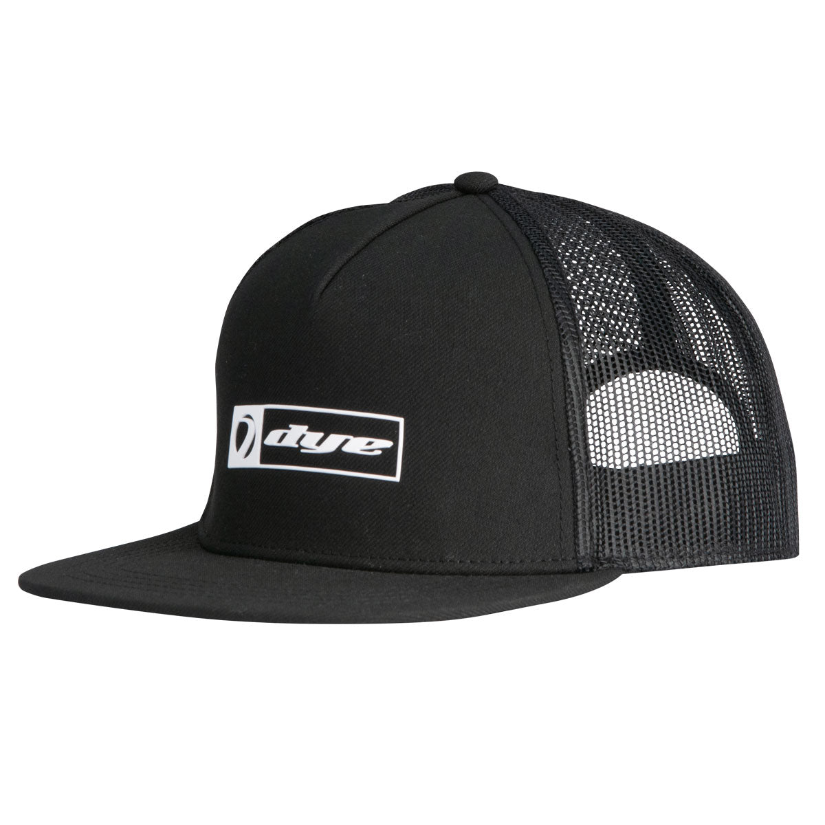 Dye Hat Squared Trucker Black/White Snap Back DYE Paintball