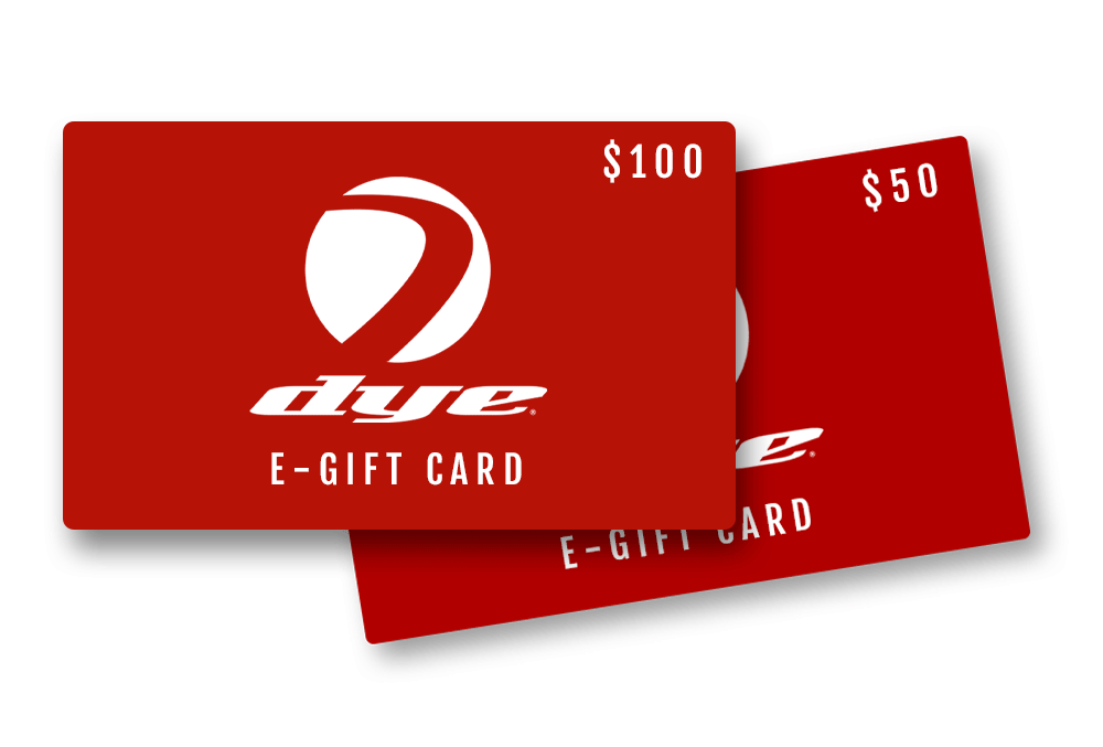 DYE GIFT CARDS DYE Paintball