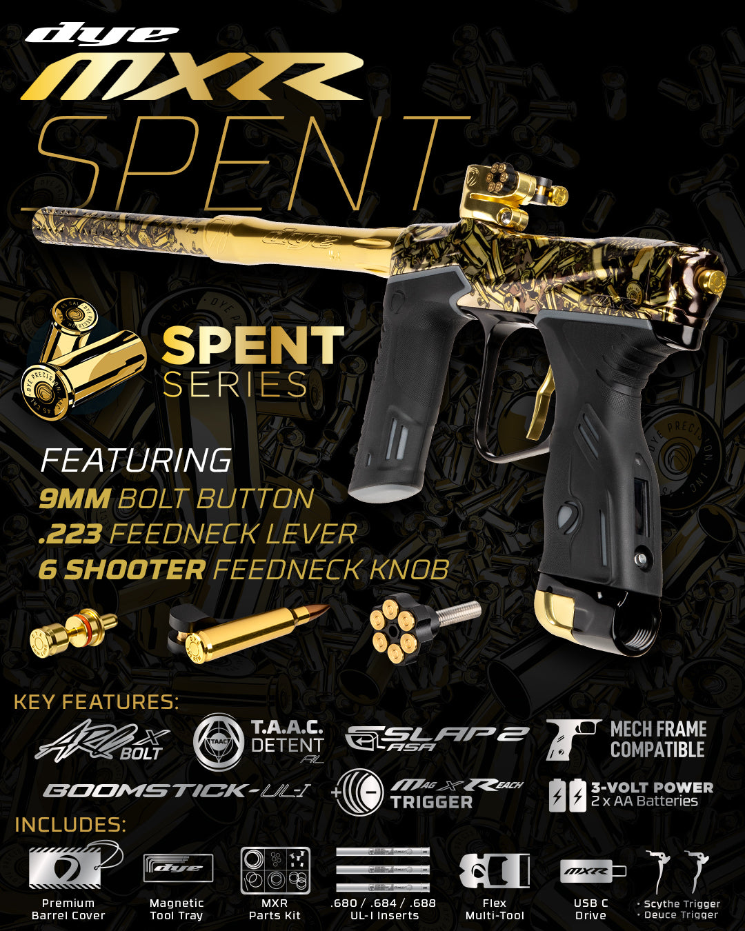 DYE SPENT Series | MXR, DSR PRO & Paintball Style