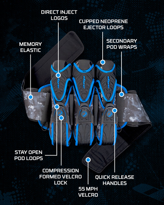 Assault Pack Pro Harness - Dyecam Cyan 3+4