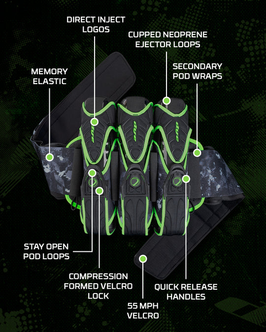 Assault Pack Pro Harness - Dyecam Lime 3+4