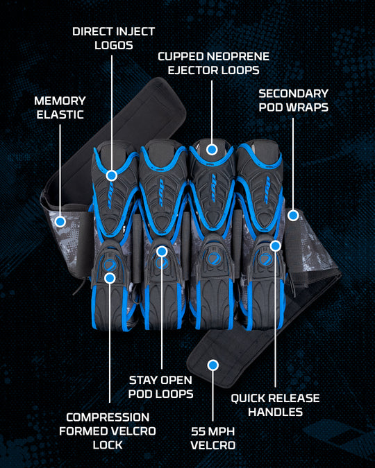 Assault Pack Pro Harness - Dyecam Cyan 4+5