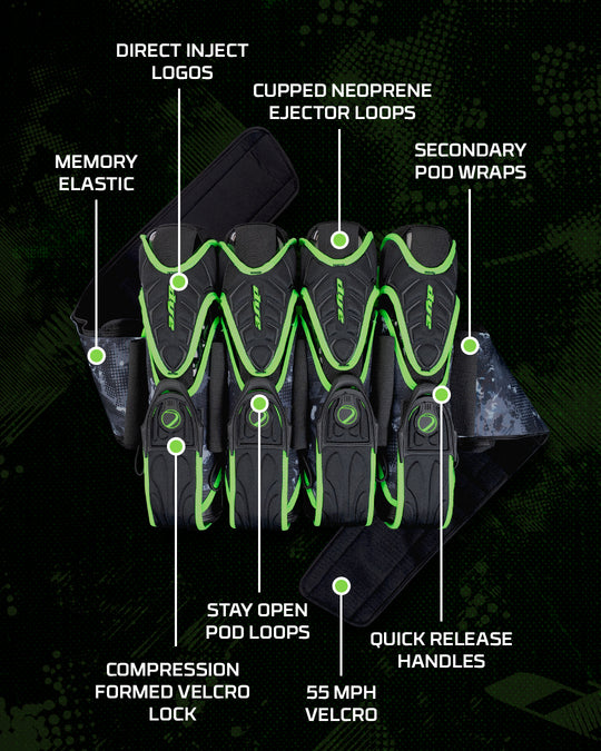 Assault Pack Pro Harness - Dyecam Lime 4+5