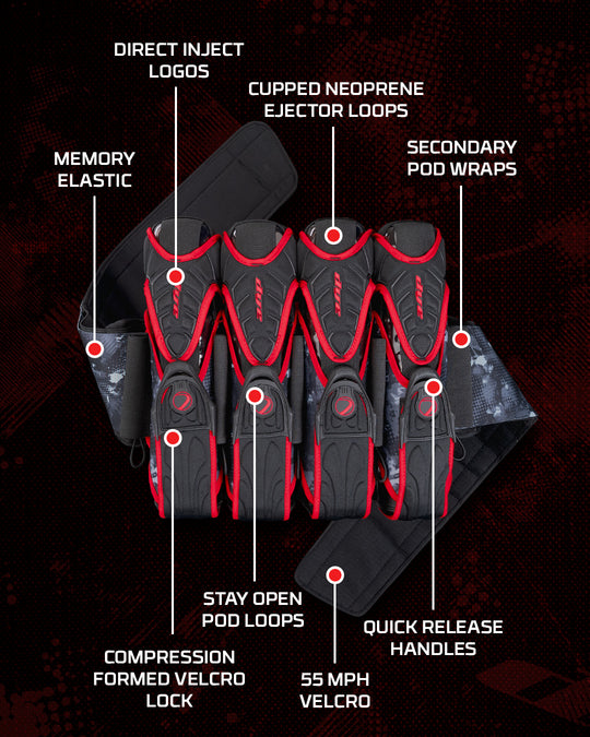 Assault Pack Pro Harness - Dyecam Red 4+5