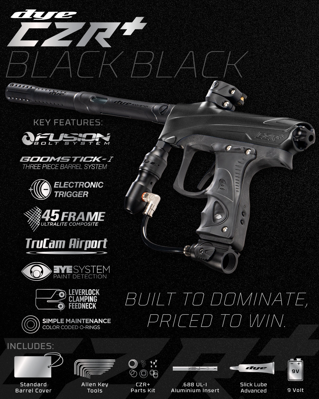 DYE RIZE CZR+ - BLACK/BLACK
