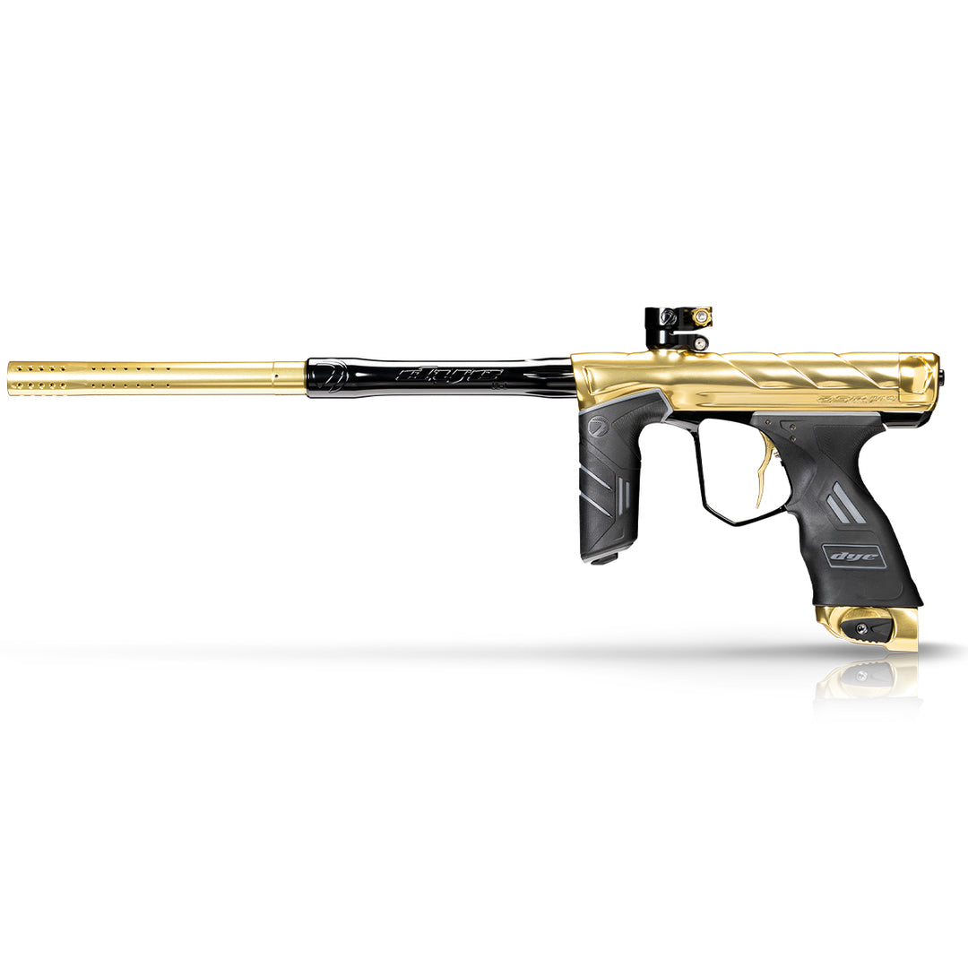 DYE DSR PRO 007 paintball marker in Polish finish – front view, studio shot