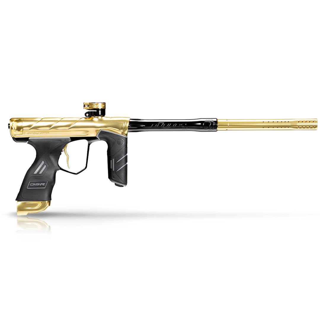DYE DSR PRO 007 paintball marker – rear / underside view