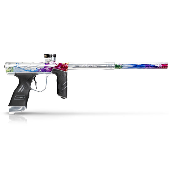 DYE DSR PRO PGA Color Splash paintball marker – rear / underside view