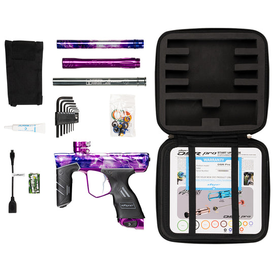 DYE DSR PRO PGA Grimace paintball marker – feature callout shot