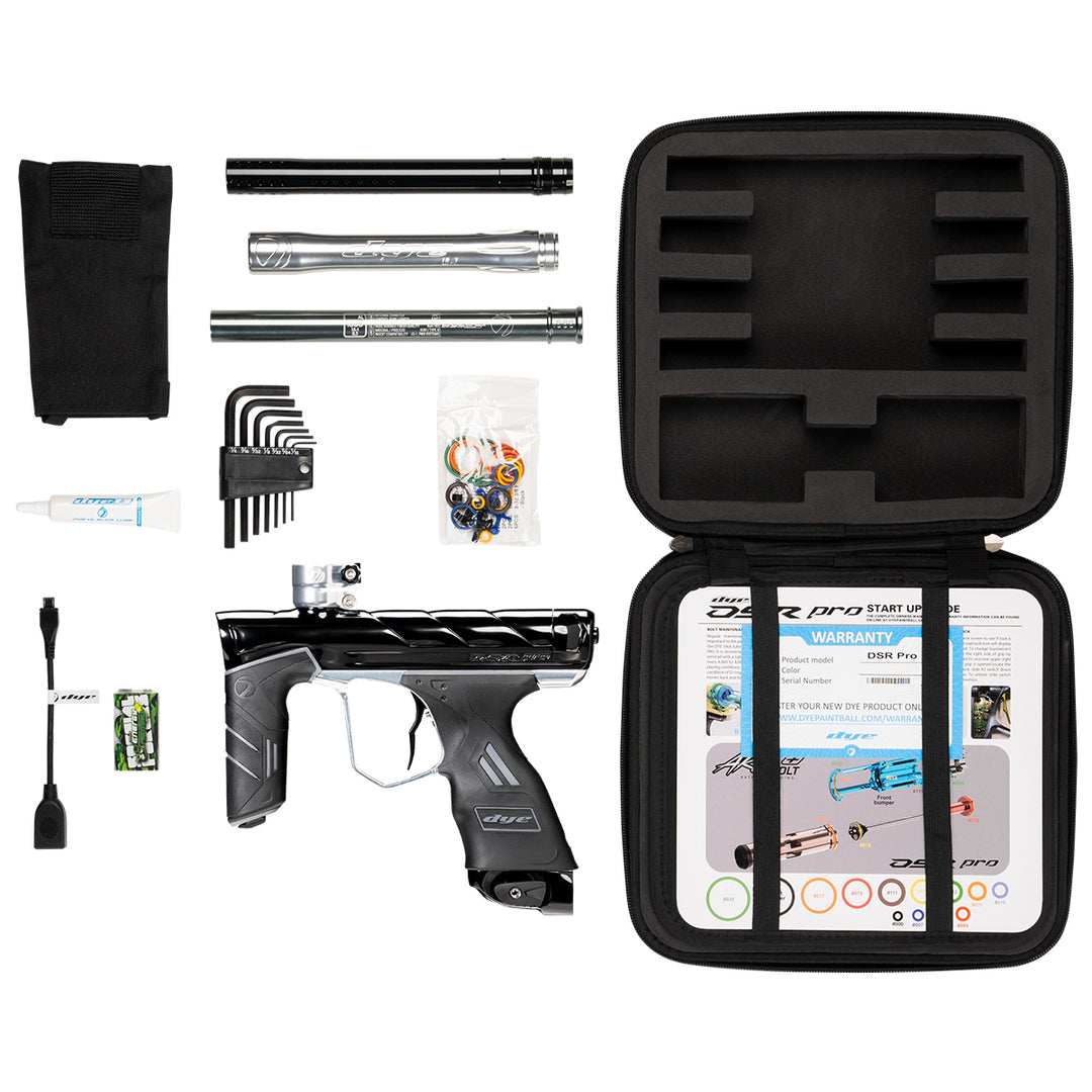 DYE DSR PRO Onyx paintball marker – feature callout shot