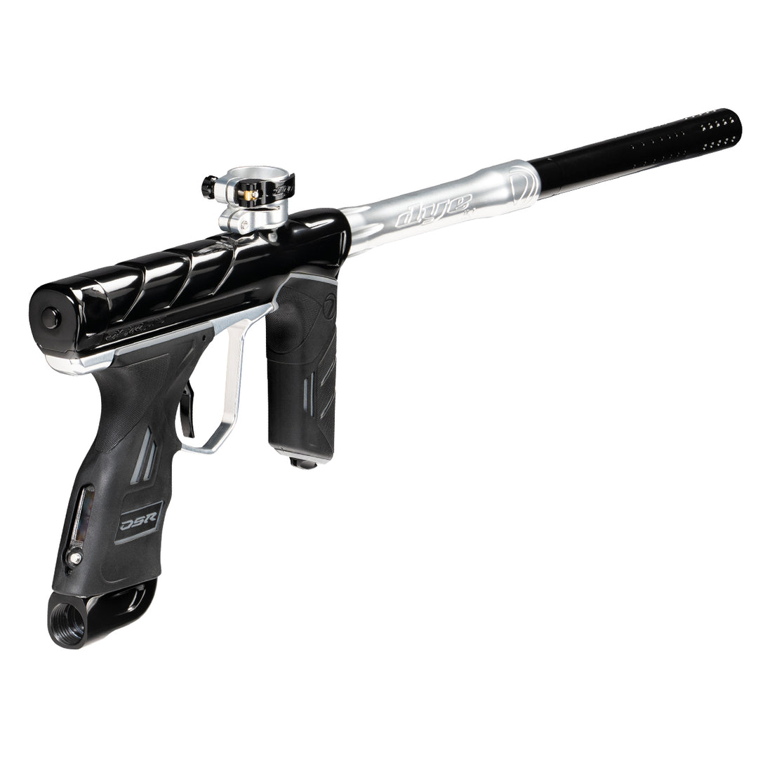 DYE DSR PRO Onyx paintball marker – in-hand scale reference