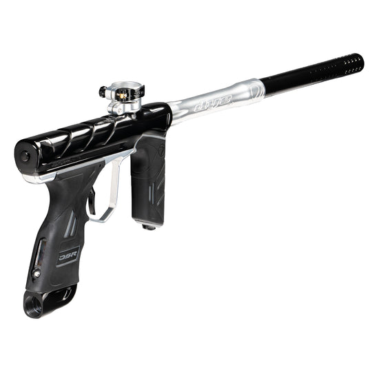 DYE DSR PRO Onyx paintball marker – in-hand scale reference