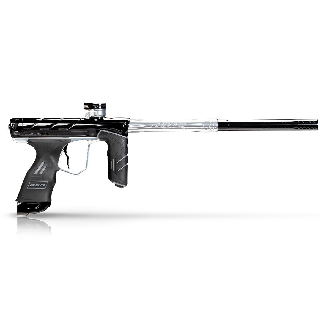 DYE DSR PRO Onyx paintball marker – rear / underside view