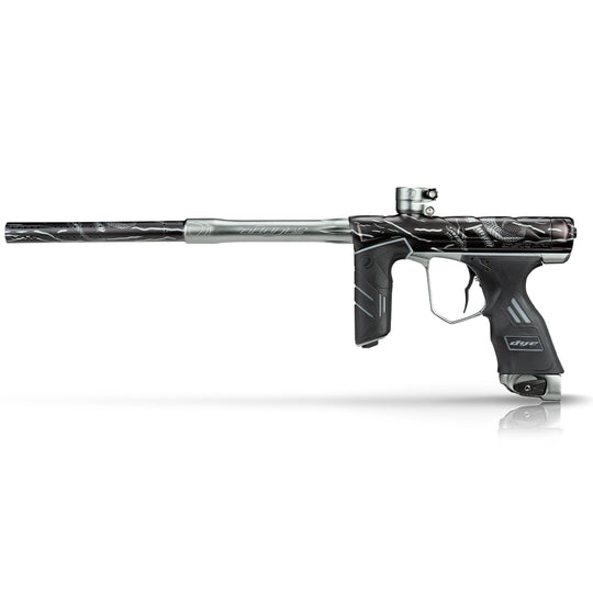 DYE DSR PRO PGA Sandana Snake GREY LE paintball marker in Limited Edition – front view, studio shot