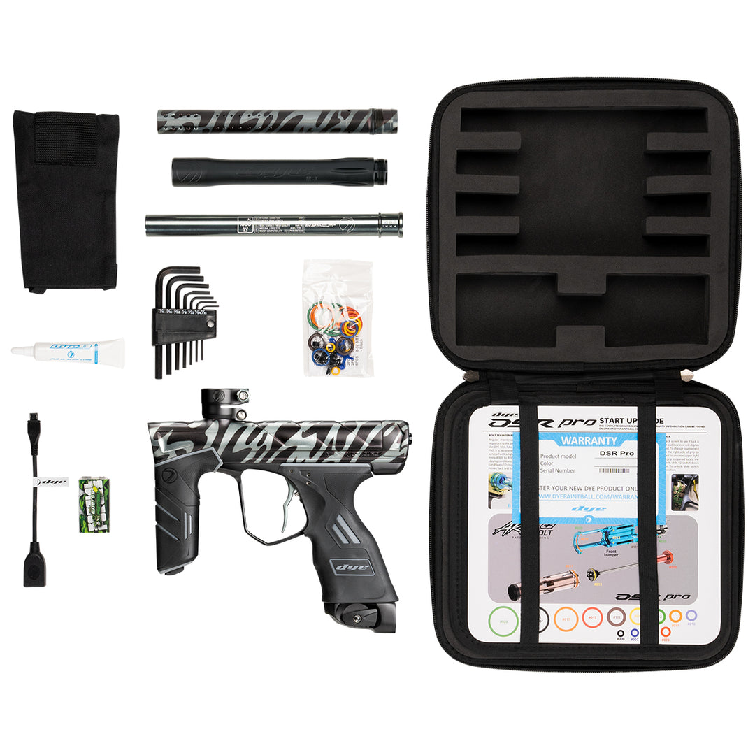DYE DSR PRO PGA FF Watercam limited edition paintball marker – feature callout shot