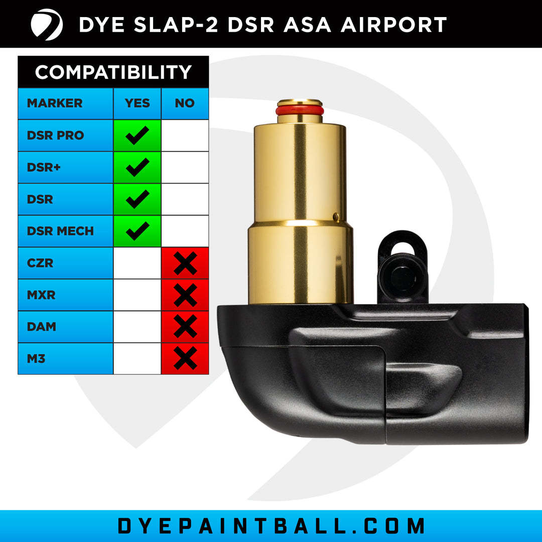 DYELab SLAP2 ASA air system adapter – opposite side view