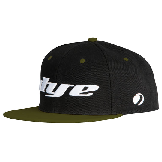 DYE Hat Logo LRG Snap Back-8 Colors paintball snapback hat – angled side view