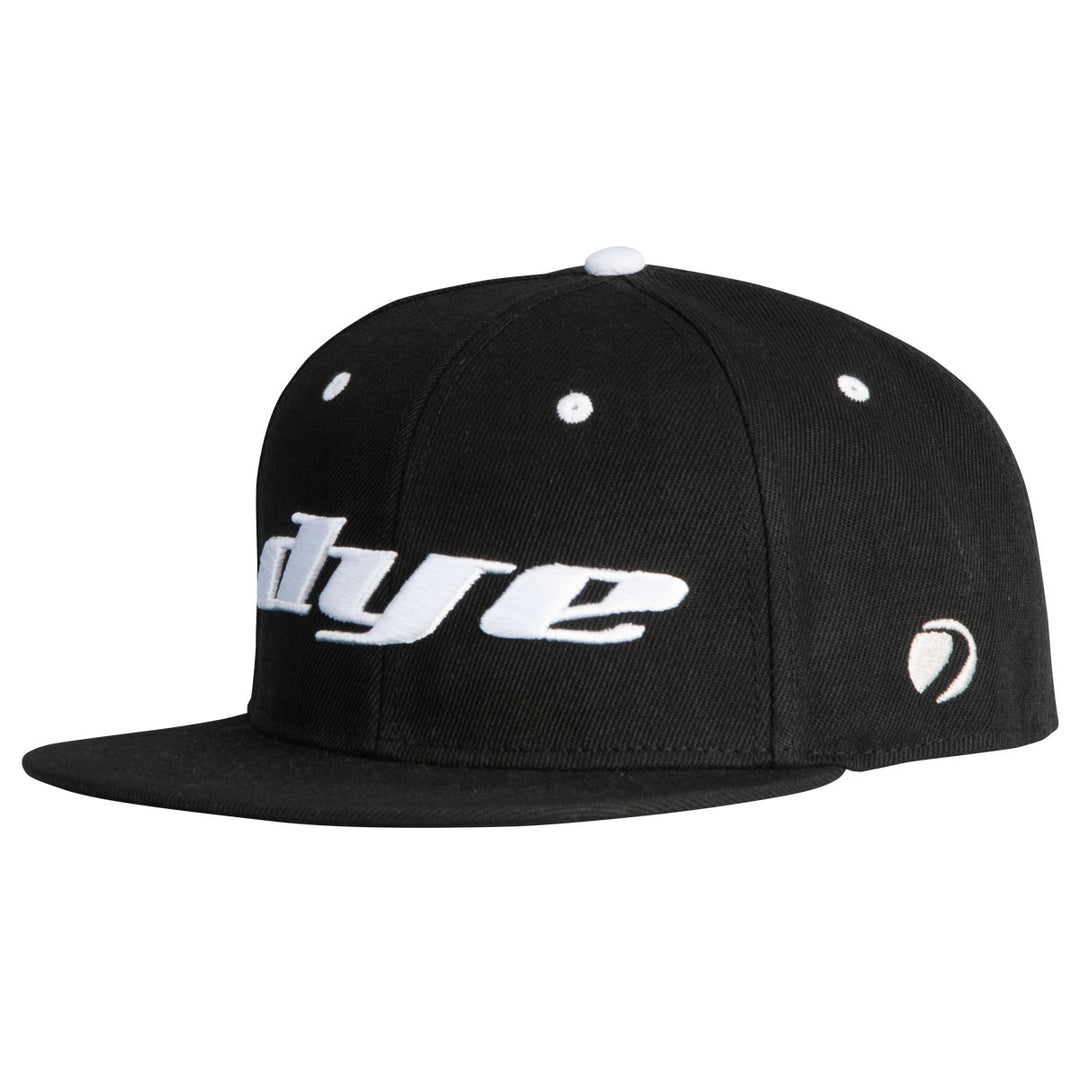 DYE Hat Logo LRG Snap Back-8 Colors paintball snapback hat – front view, studio shot