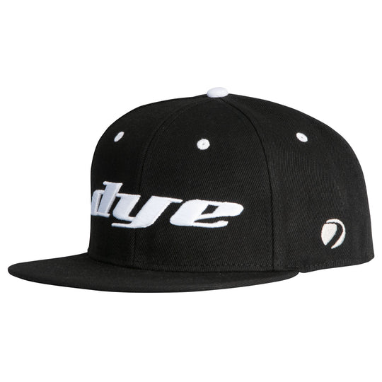 DYE Hat Logo LRG Snap Back-8 Colors paintball snapback hat – front view, studio shot