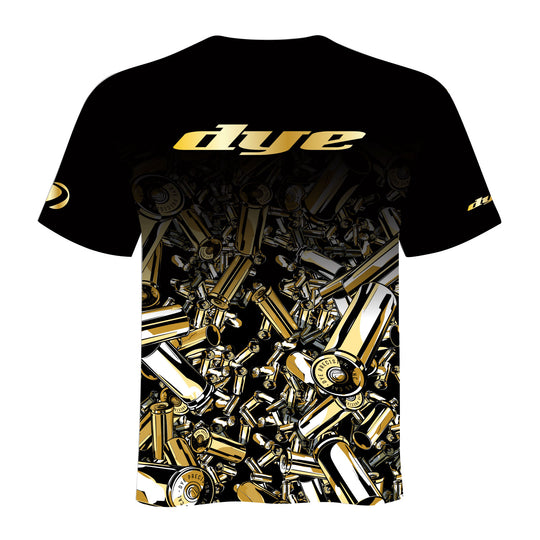 DYE DRY FIT TEE - Spent paintball t-shirt in Spent – front view, studio shot