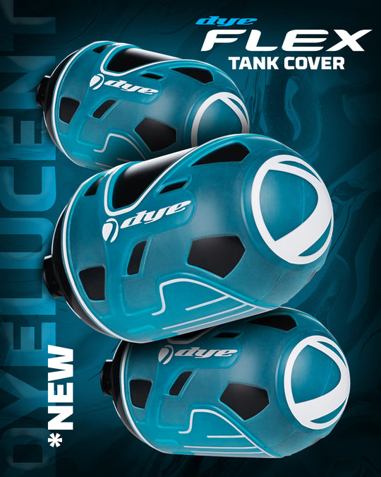 Dye Flex Tank Cover | Fits 50–90ci Paintball Air Tanks - Dyelucent Series