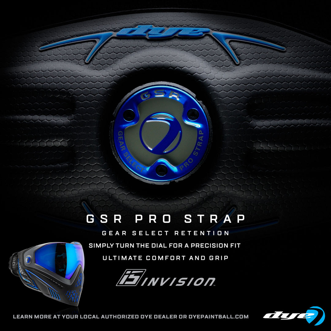 DYE GSR Pro Strap – Precision Fit Strap for i5 Paintball Goggles