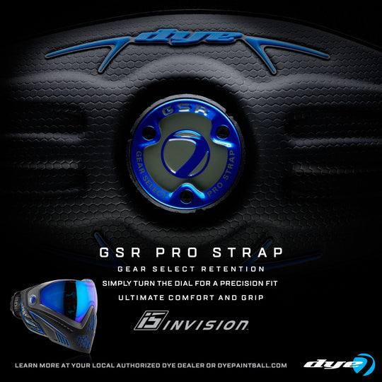 DYE GSR Pro Strap – Precision Fit Strap for i5 Paintball Goggles