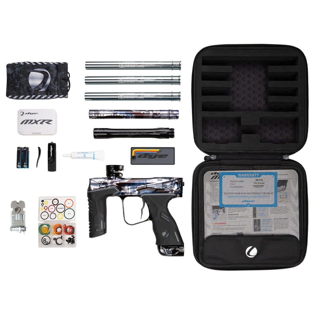 DYE MXR Marker PGA Deathstar paintball marker – in-hand scale reference