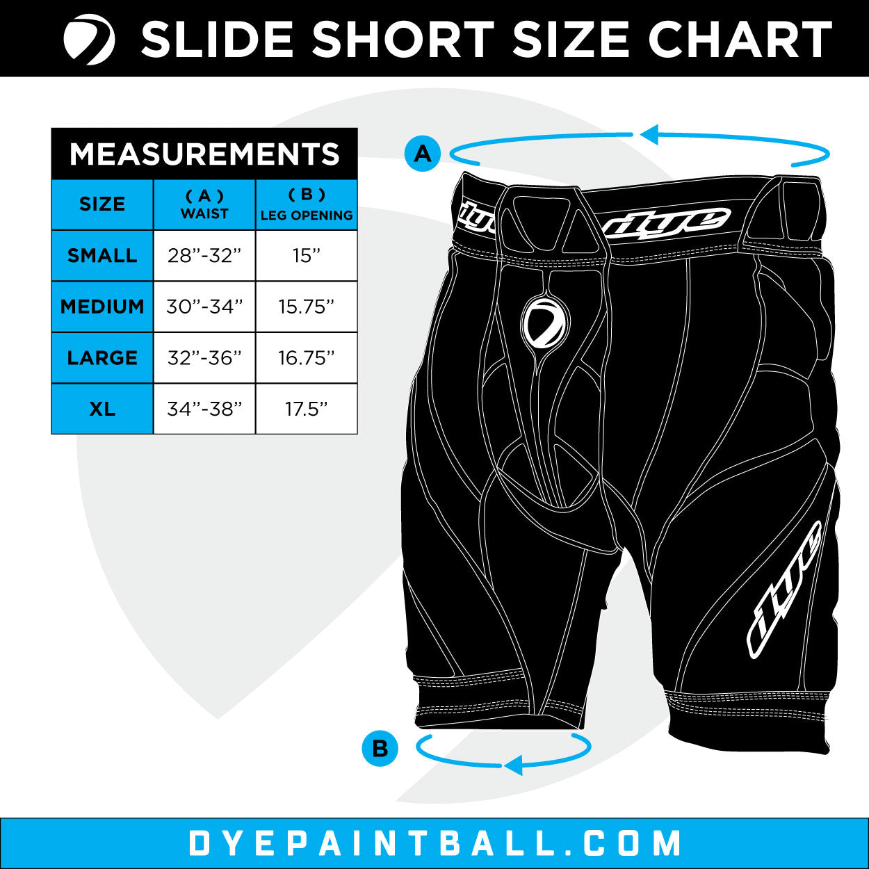 Performance Slide Shorts - Black – DYE Paintball