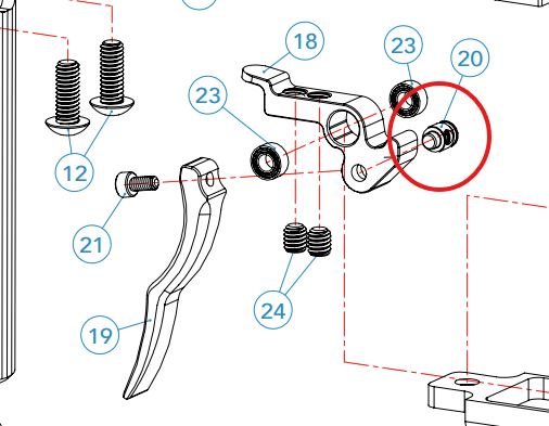 MXR Trigger Axle