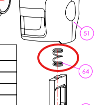 DSR/MXR Bolt Door Gate Spring
