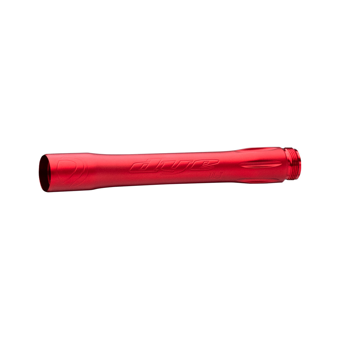 DYE Boomstick UL-I Barrel Back – Multi paintball barrel – in-hand scale reference