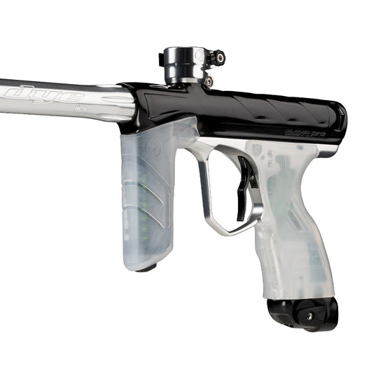 DYE DSR Sticky Grip Kit replacement paintball grip – angled side view