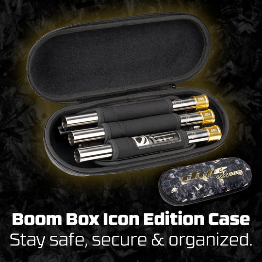 DYE Boomstick-I Ti FC-I forged carbon fiber paintball barrel kit – close-up of key feature