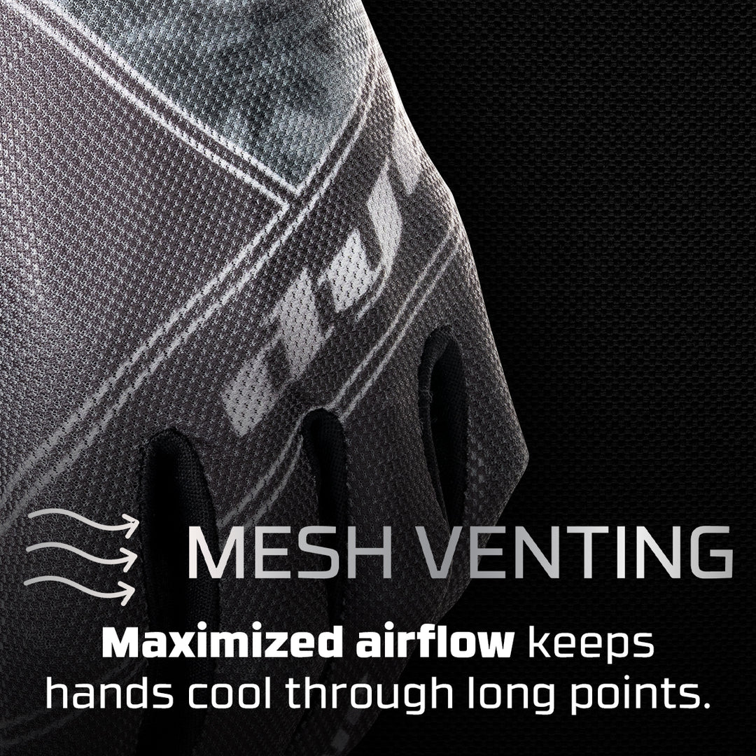 DYE FLX Glove paintball glove – in-hand scale reference