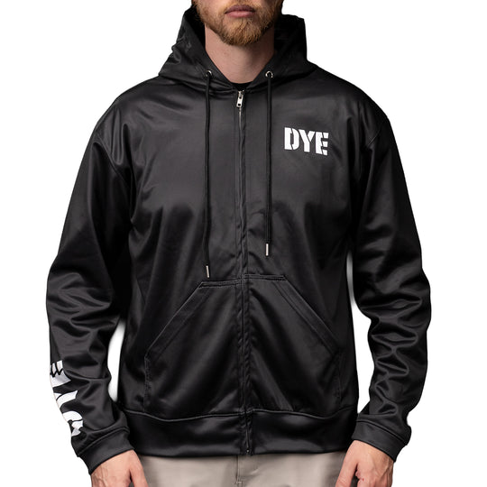 DYE ZIP HOODIE - 1994 BLACK
