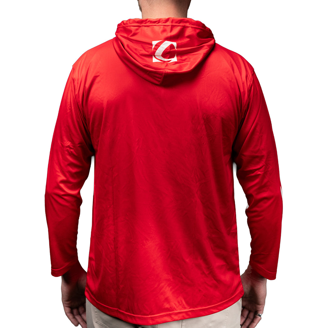 DYE HOODIE - LW PRECISION RED