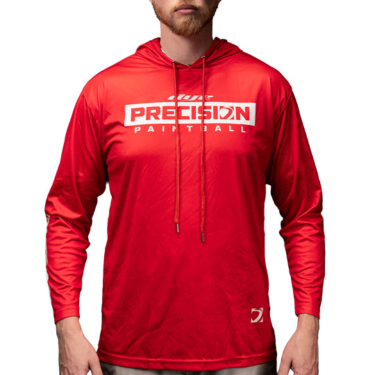 DYE HOODIE - LW PRECISION RED