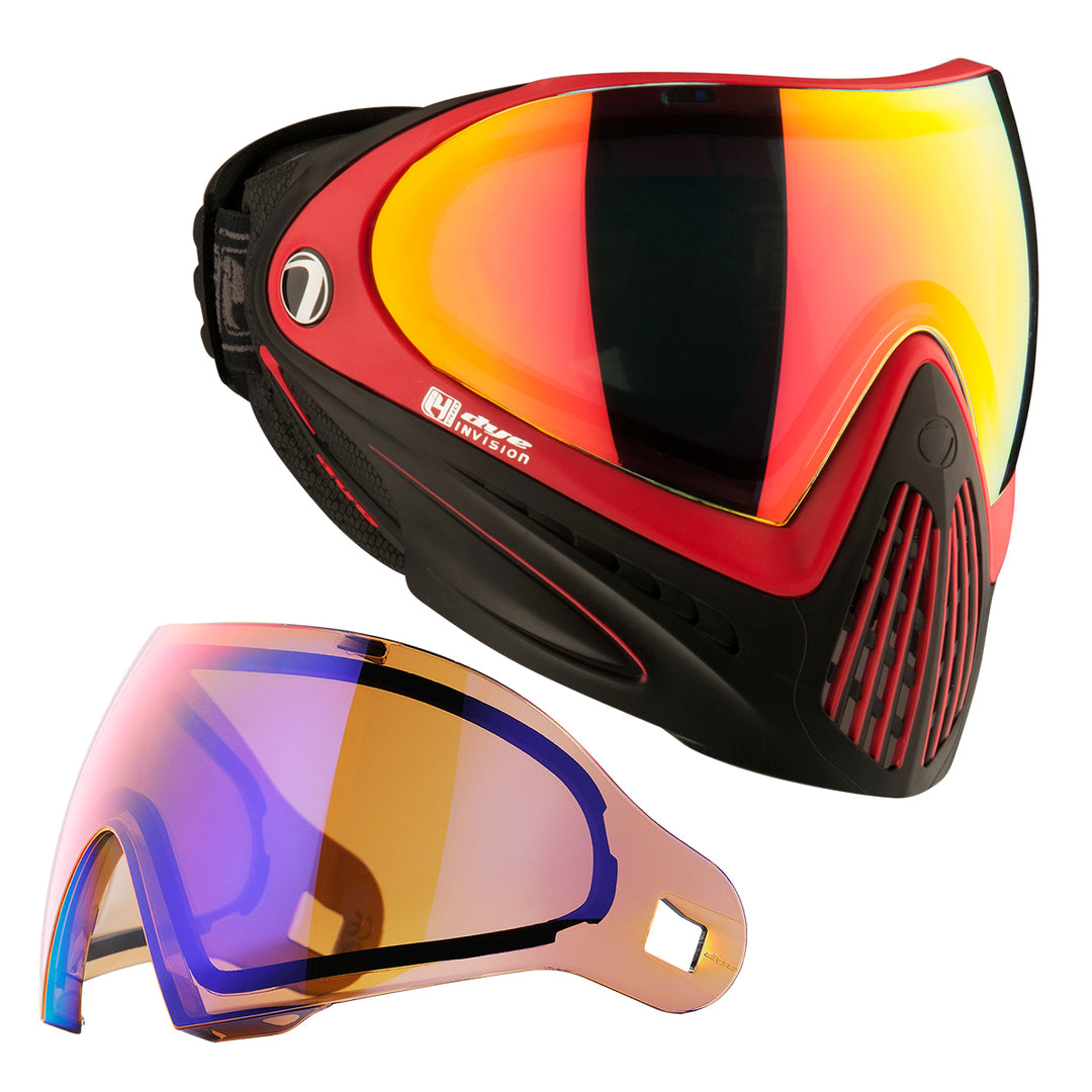 DYE I4 PRO Goggle - Meltdown paintball goggle – color detail close-up