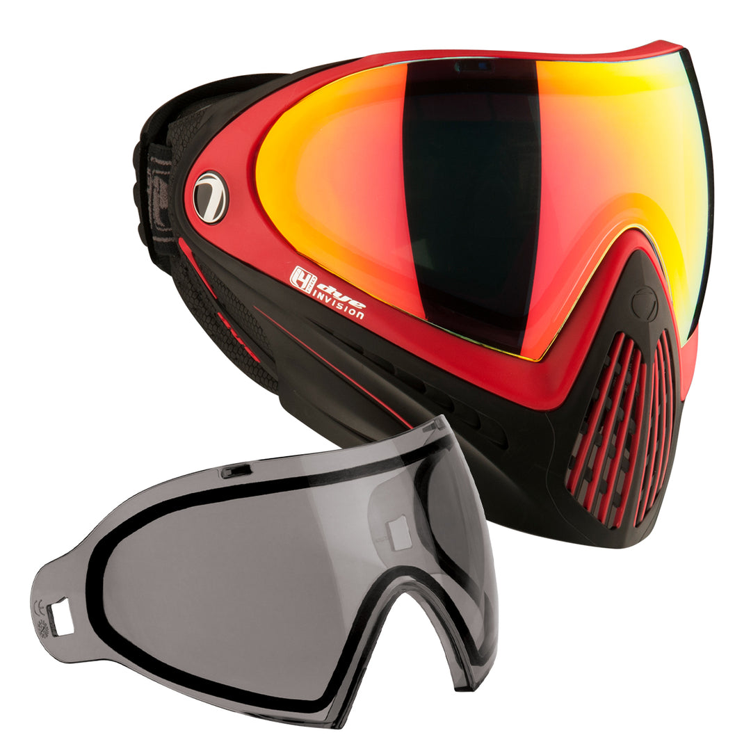 DYE I4 PRO Goggle - Meltdown paintball goggle – rear / underside view