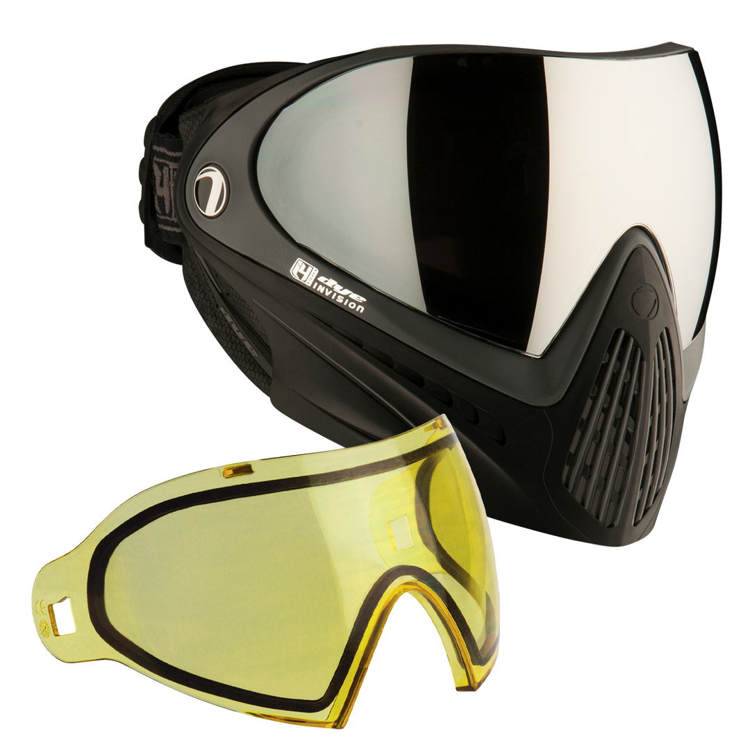 DYE I4 PRO Goggle - Shadow paintball goggle – top-down detail view