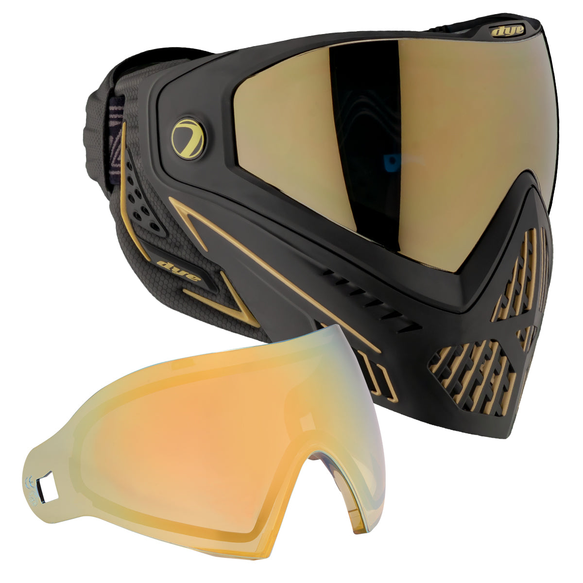 Dye i5 ペイントボールゴーグル オニキス ゴールド2.0 サバゲー ダイ DYE i5 GOGGLE - ONYX GOLD 2.0 – DYE Paintball