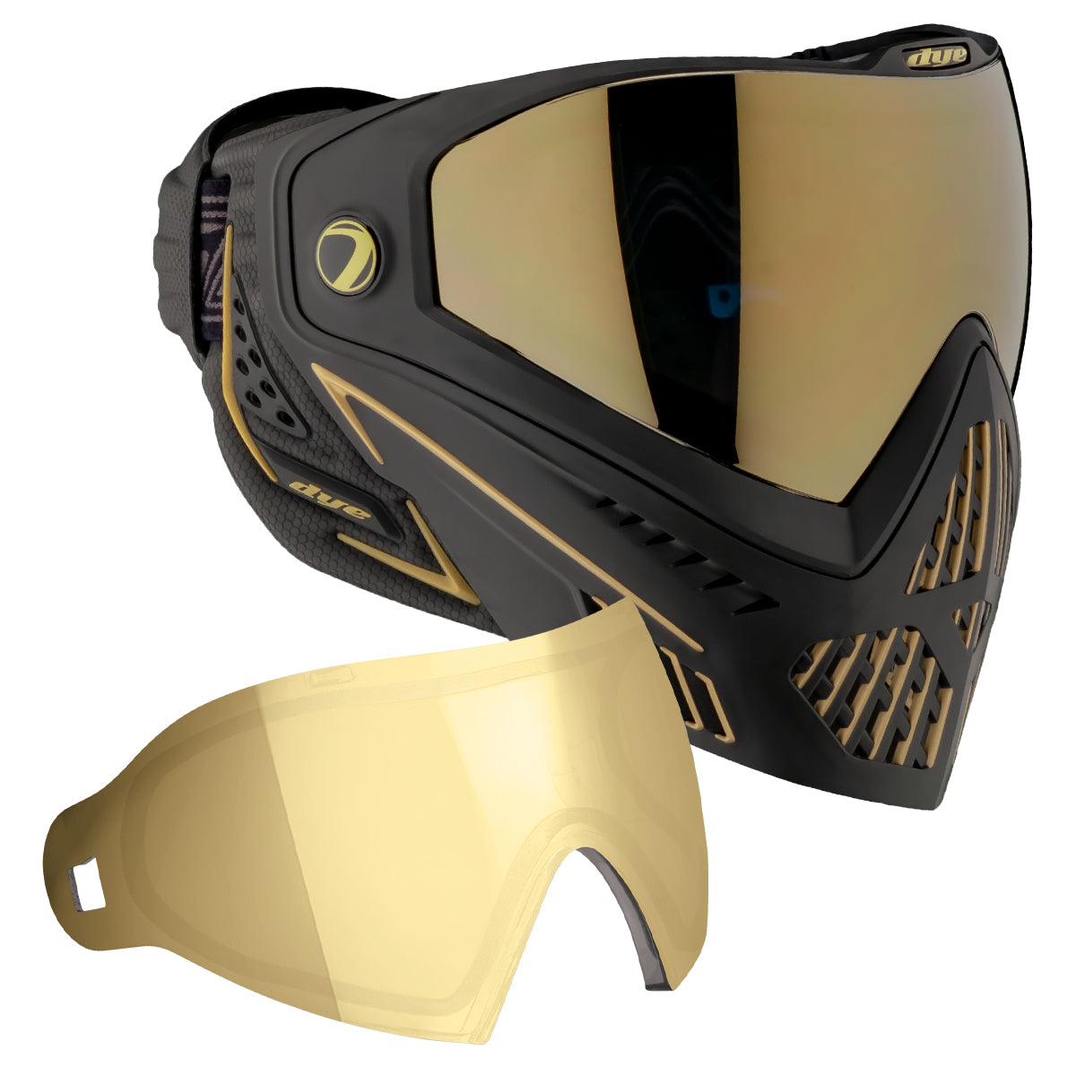 Dye i5 ペイントボールゴーグル オニキス ゴールド2.0 サバゲー ダイ DYE i5 GOGGLE - ONYX GOLD 2.0 | DYE i5 Paintball Goggle – DYE