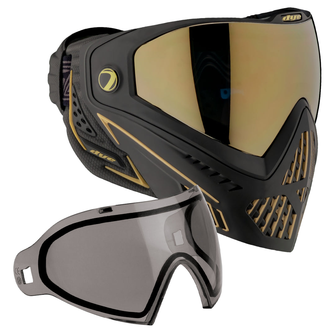 dye i5 マスク　サバゲー　黒　ゴールド dye-i5-onyxgold2.0_smoke-