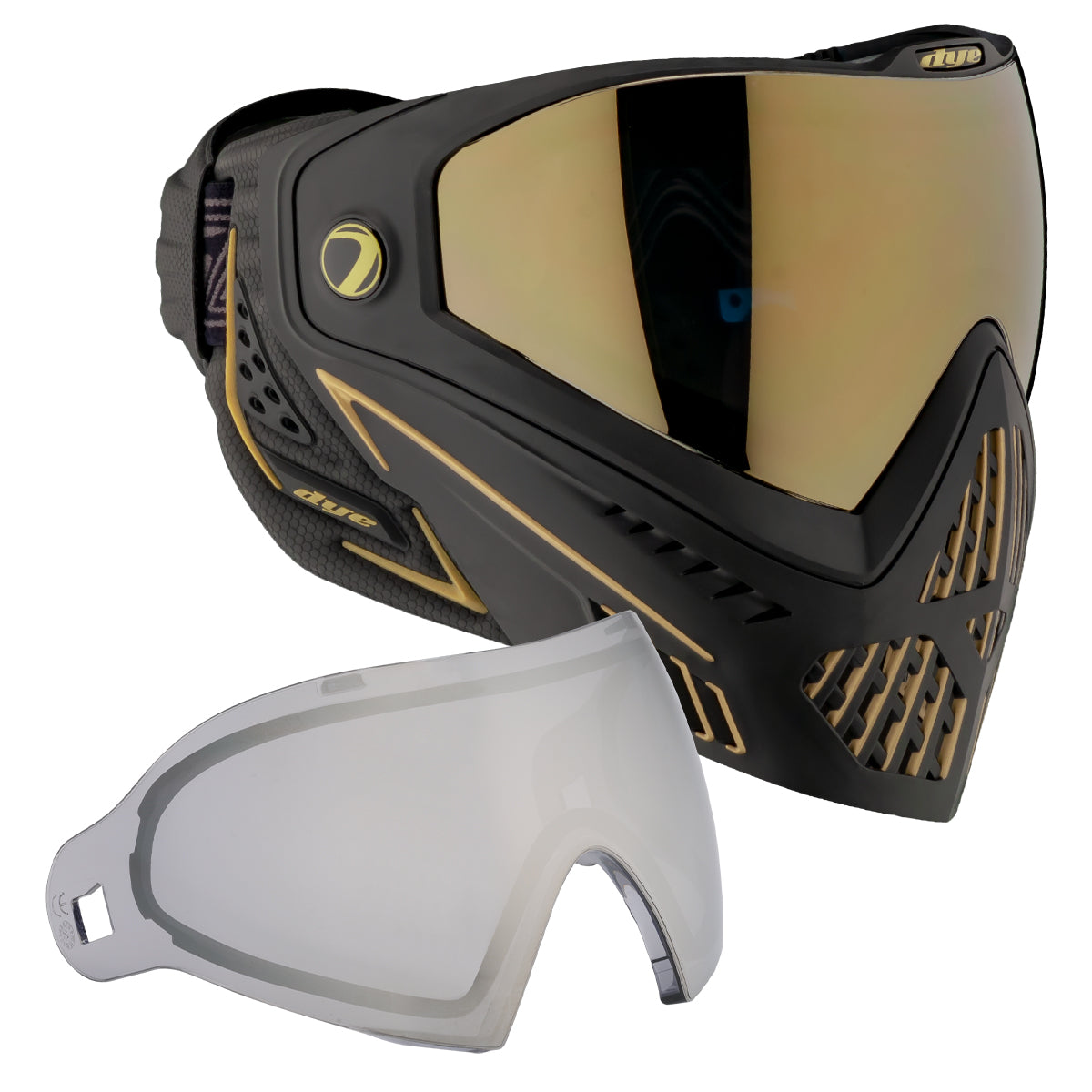 DYE i5 Paintball Goggle – Onyx Gold 2.0 – DYE Paintball