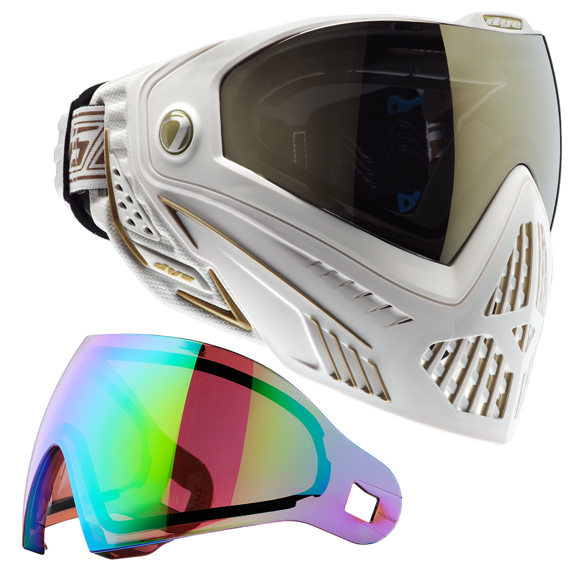 DYE i5 GOGGLE - WHITE GOLD – DYE Paintball