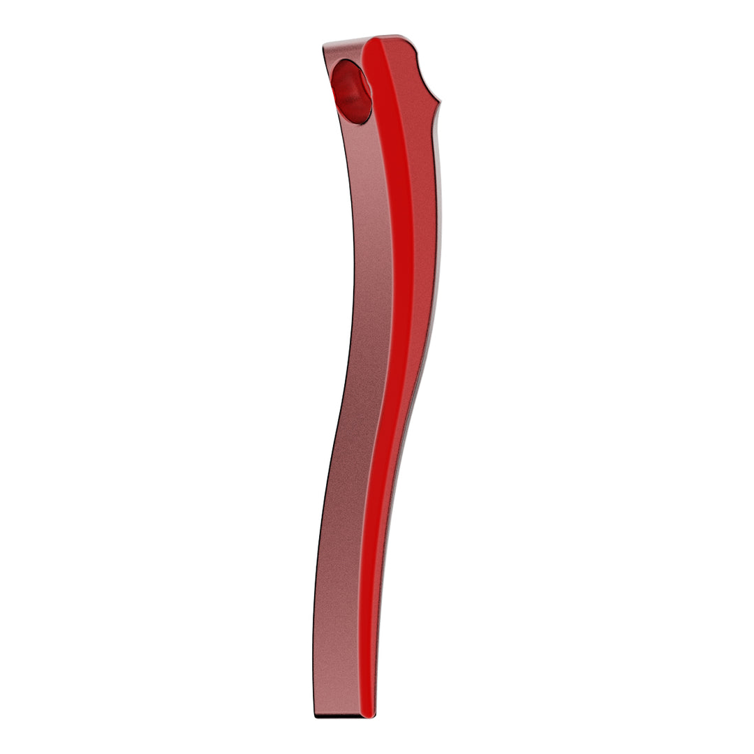 DYE Switchblade Trigger - Scythe Blade paintball marker trigger blade – in-hand scale reference