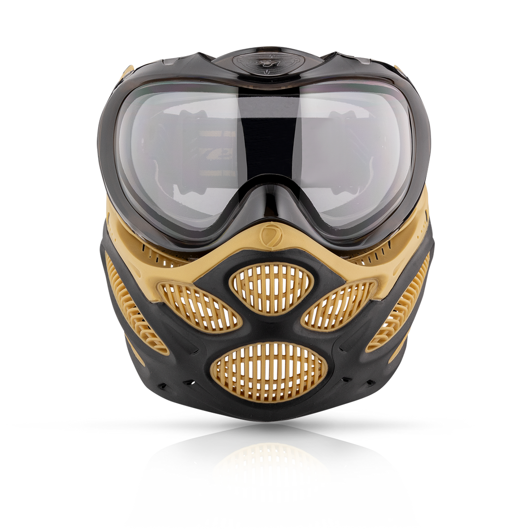 DYE i3 Pro paintball goggle – angled side view